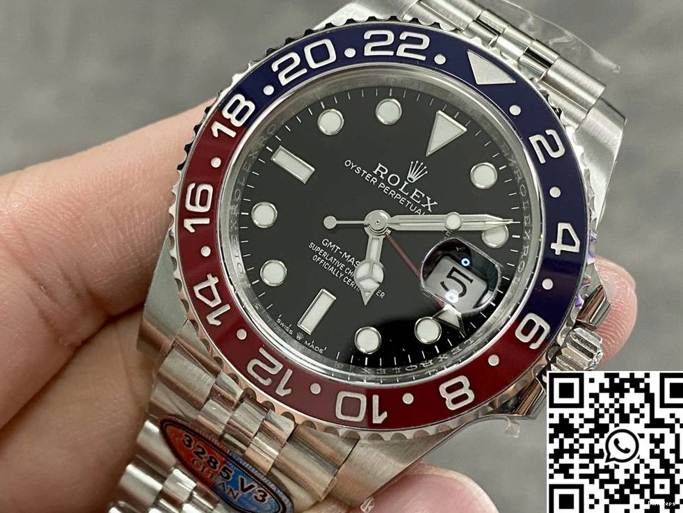 Black V3 Factory Rolex M126710BLRO-0001 Clean Master II Dial GMT 0208